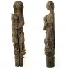 A medieval carved walrus ivory figurine